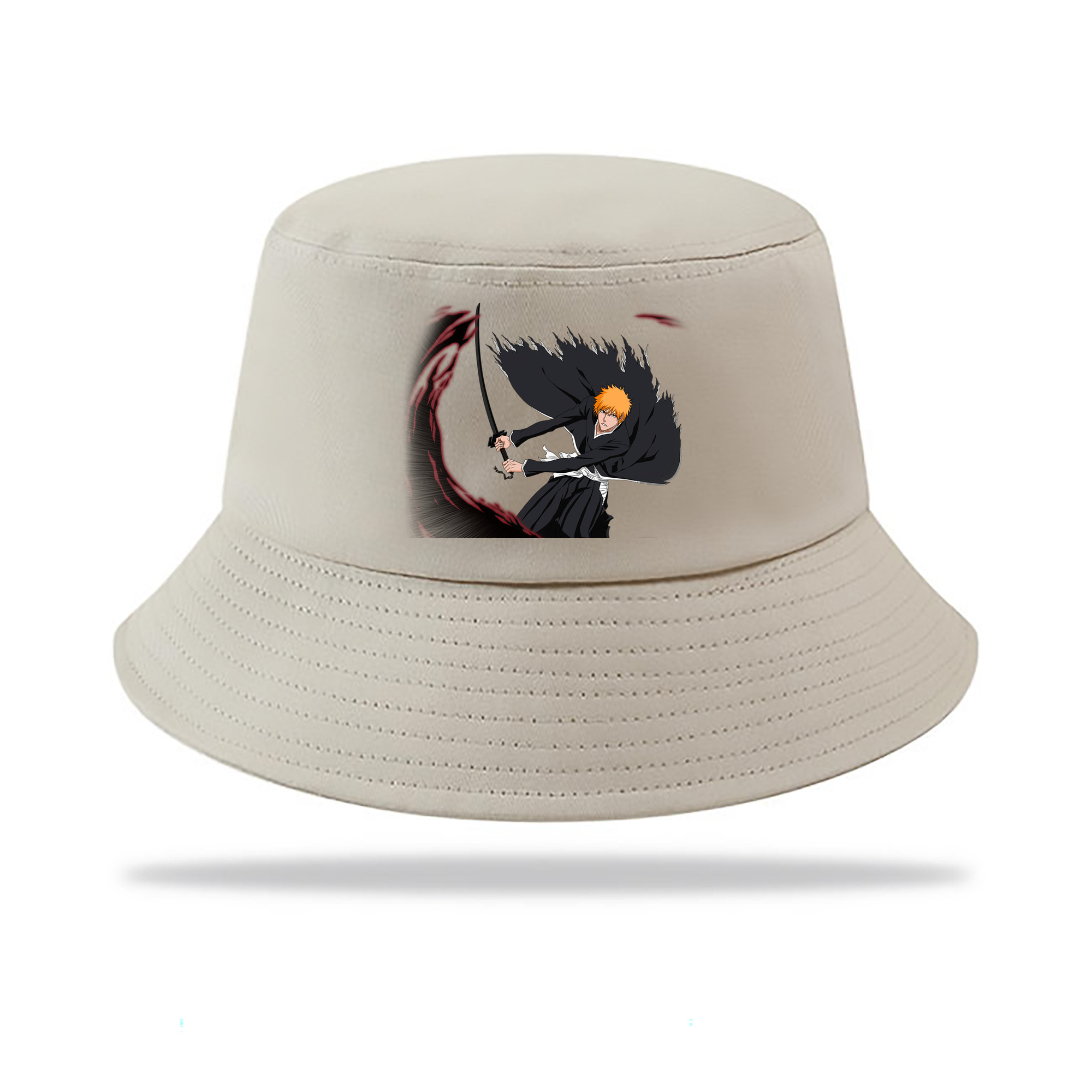 （画像用） ブリーチ 黒崎一護（くろさき いちご）BLEACH Kurosaki Ichigo アウトドア日除けバケットハット